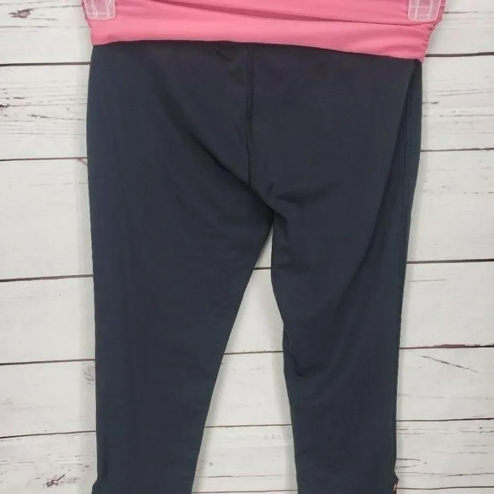 Under Armour Youth Medium Black Pink‎ Trim Yoga Pants